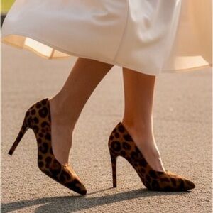 A New Day Leopard Print Pointed Toe Pumps | 7.5